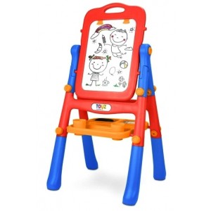 Obojstranná edukačná tabuľa Toyz, red